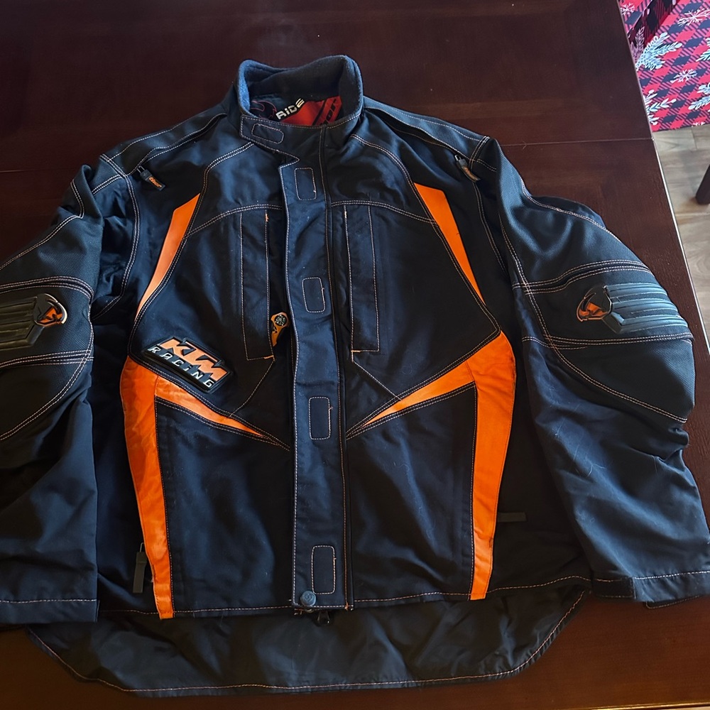 KTM Racing Men’s Motorcycle Jacket 2005 Series Performance Outerwear Ride Thor L